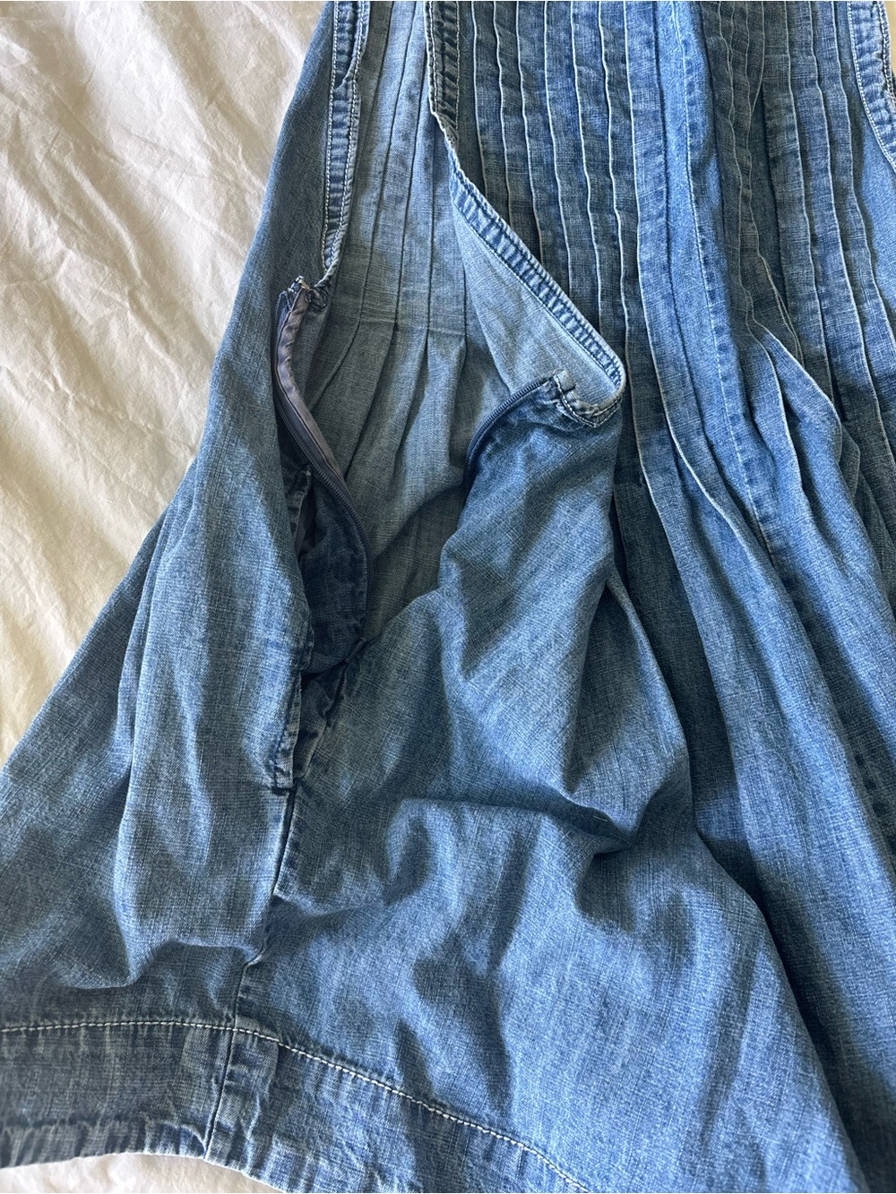 Free People Denim Webster Romper - Picture 6 of 7